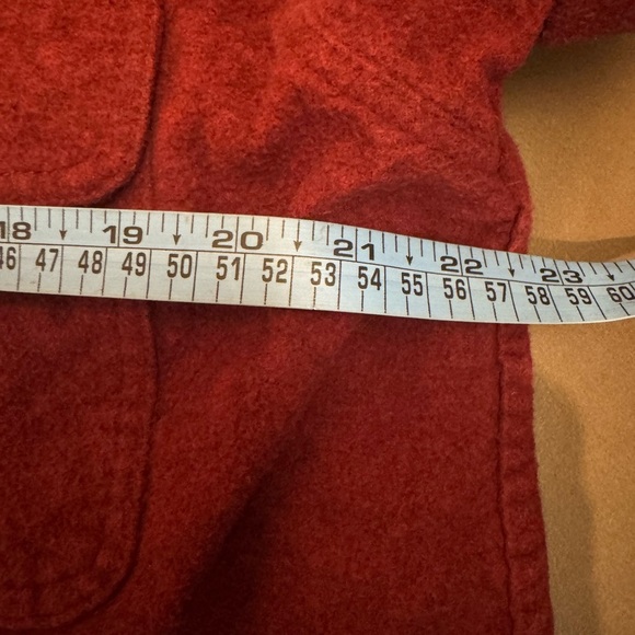 MOOSE CREEK Heavy Weight Flannel Shirt  Men's Med Shacket Jacket Burgundy EUC - Picture 12 of 12